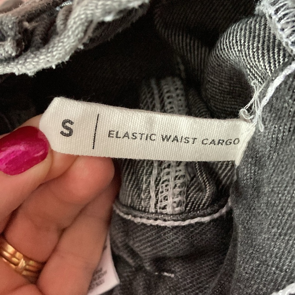 PacSun black denim cargo jeans - Picture 4 of 5